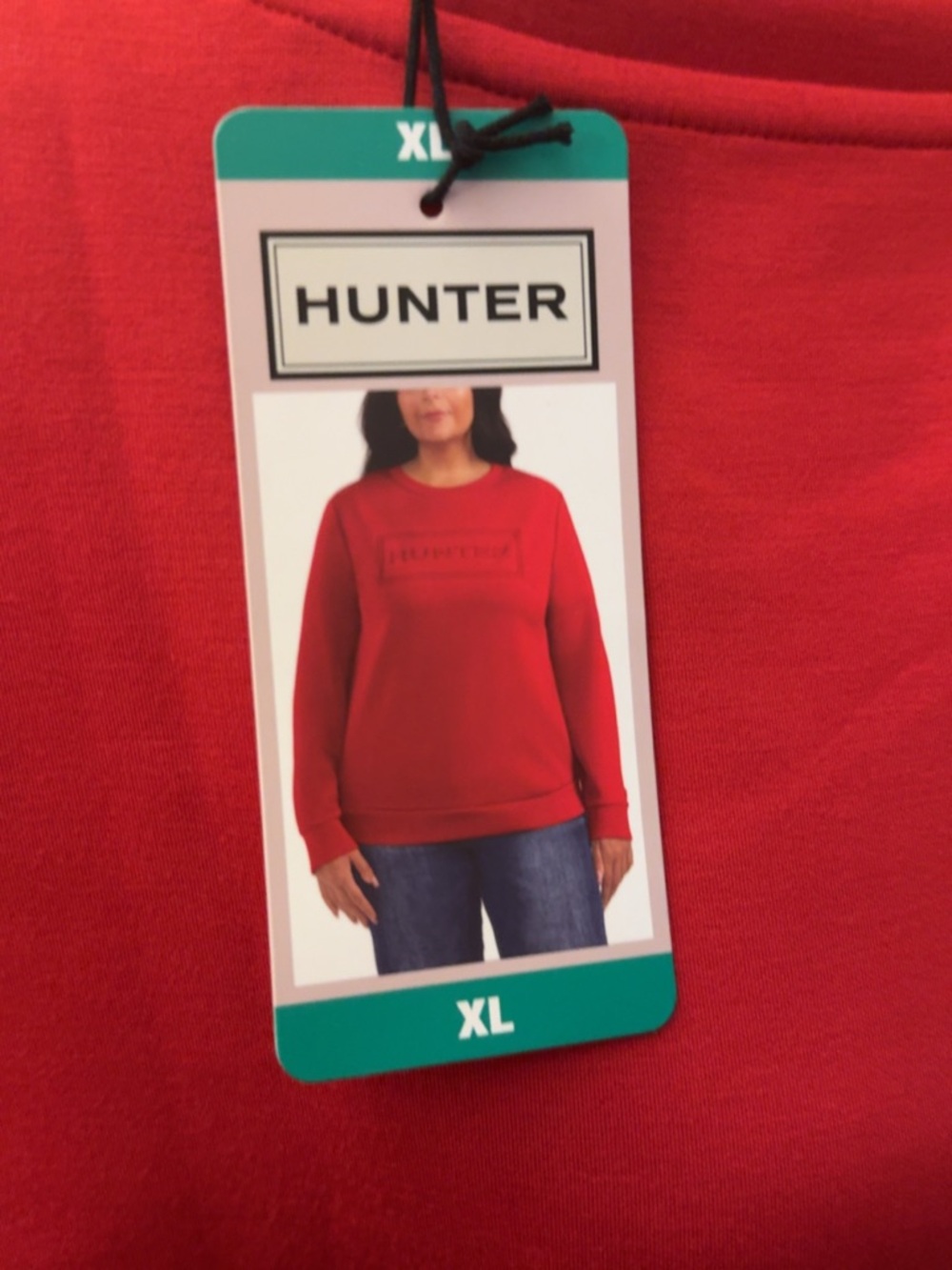 Hunter Red Embossed Logo Sweater - Picture 7 of 8